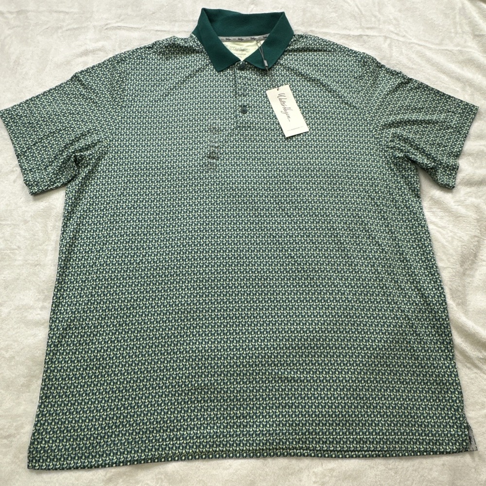 Walter Hagen Golf Polo Shirt Mens Size 2XL Clubhouse 19th Hole Club Green UPF